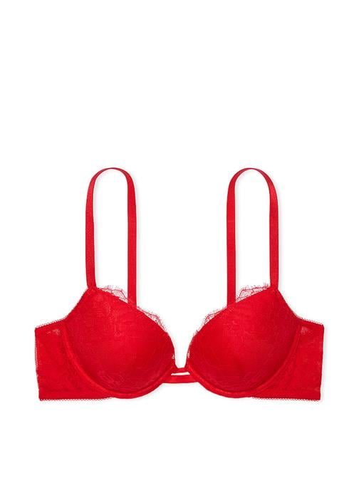 Gül Dantelli Push-Up Sütyen