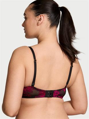 Gül Dantelli Push-Up Sütyen