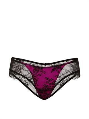 Gül Detaylı Dantelli Cheeky Külot