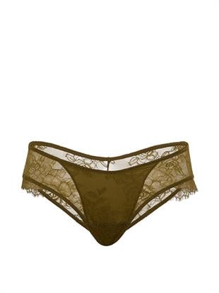 Gül Detaylı Dantelli Cheeky Külot
