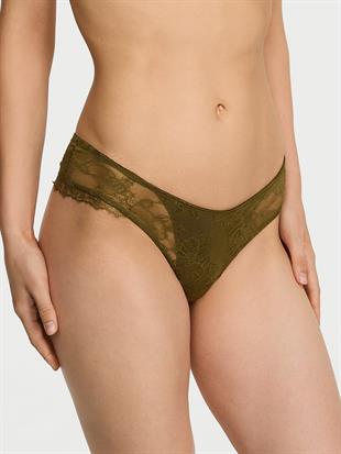 Gül Detaylı Dantelli Cheeky Külot