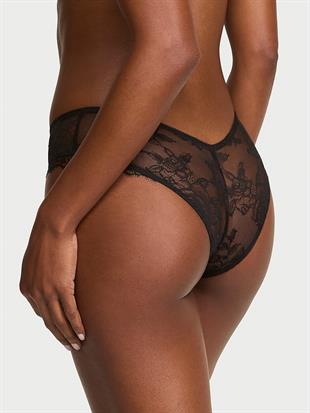 Gül Detaylı Dantelli Cheeky Külot