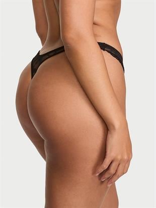 Gül Detaylı Dantelli Tanga