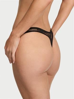 Gül Detaylı Dantelli Tanga