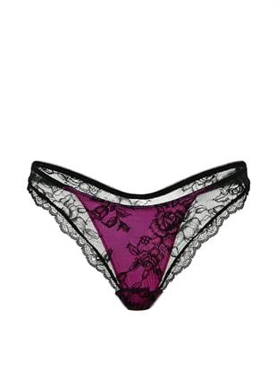 Gül Detaylı Dantelli Tanga