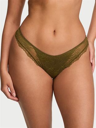 Gül Detaylı Dantelli Tanga