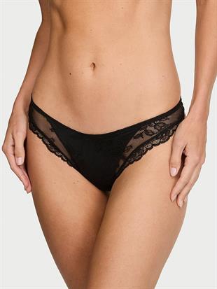 Gül Detaylı Dantelli Tanga