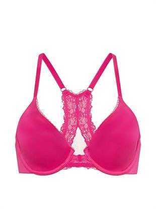 Hafif Dolgu Destekli Dantelli Toparlayıcı Sütyen