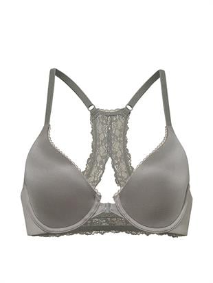 Hafif Dolgu Destekli Dantelli Toparlayıcı Sütyen