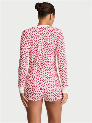 Henley Termal Şortlu Pijama Takımı