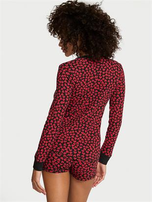 Henley Termal Şortlu Pijama Takımı