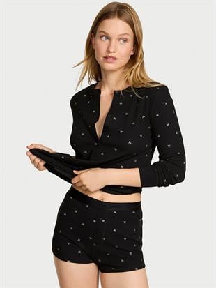 Henley Termal Şortlu Pijama Takımı