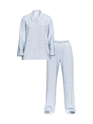 Heritage Pamuklu Oversize Pijama Takımı