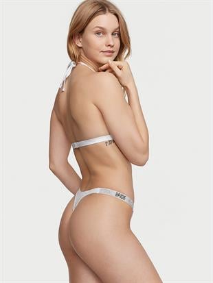 Işıltılı Askılı Bride Üçgen Bikini Üstü