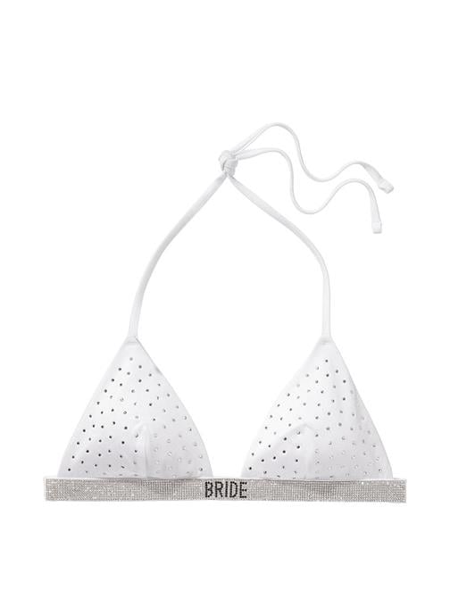 Işıltılı Askılı Bride Üçgen Bikini Üstü