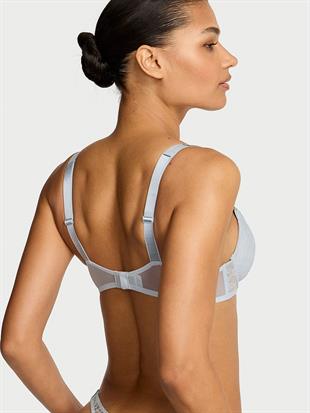 Işıltılı Askılı Dantelli Hafif Dolgu Destekli Dekolteli Demi Sütyen