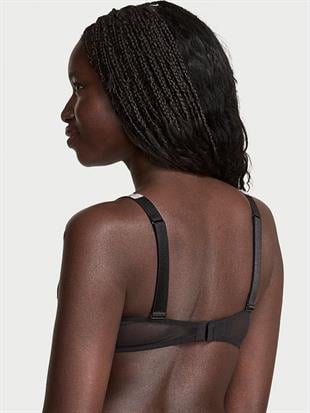 Işıltılı Askılı Dantelli Hafif Dolgu Destekli Dekolteli Demi Sütyen