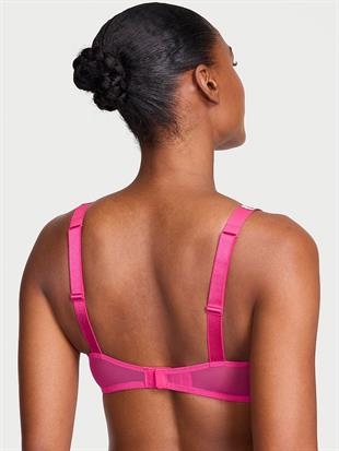 Işıltılı Askılı Dantelli Hafif Dolgu Destekli Dekolteli Demi Sütyen