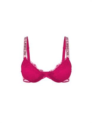 Işıltılı Askılı Dantelli Hafif Dolgu Destekli Dekolteli Demi Sütyen