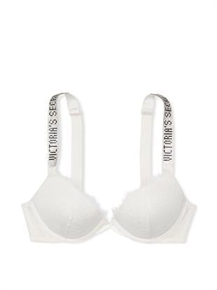 Işıltılı Askılı Dantelli Hafif Dolgu Destekli Dekolteli Demi Sütyen