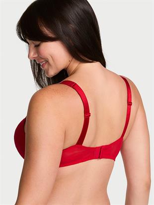 Işıltılı Askılı Dantelli Push-Up Sütyen
