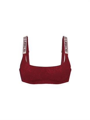 Işıltılı Askılı Dantelli Scoop Bralet