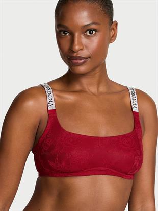 Işıltılı Askılı Dantelli Scoop Bralet