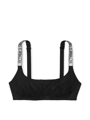 Işıltılı Askılı Dantelli Scoop Bralet