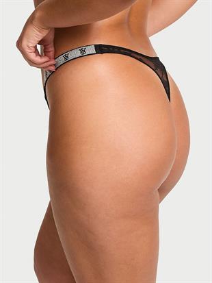 Işıltılı Askılı Gül Dantelli Külot