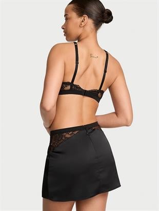 Işıltılı Askılı Halter Yaka Bralet & Mini Etek Takımı