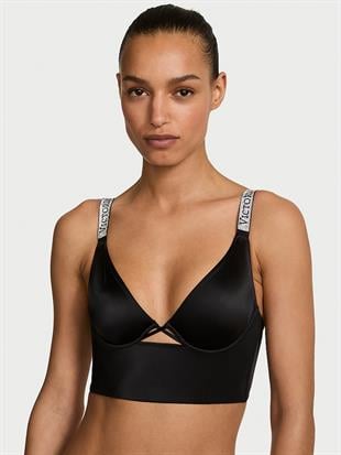 Işıltıli Askılı Longline Demi Sütyen