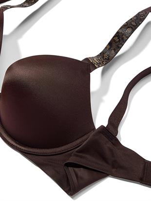 Işıltılı Askılı Push-Up Sütyen