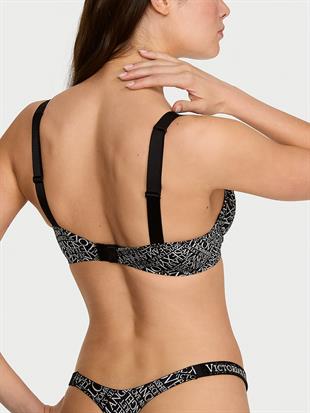 Işıltılı Askılı Push-Up Sütyen