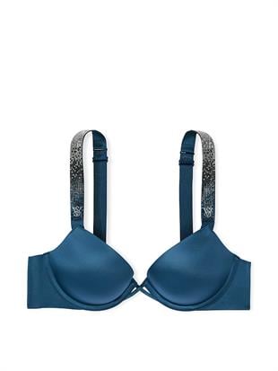 Işıltılı Askılı Push-Up Sütyen
