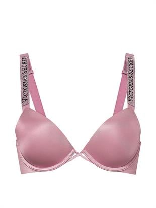 Işıltılı Askılı Push-Up Sütyen