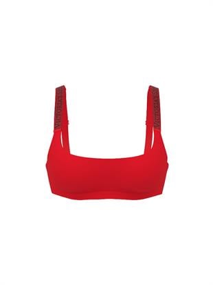Işıltılı Askılı Scoop Bralet