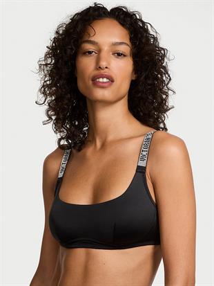 Işıltılı Askılı Scoop Bralet