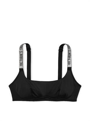 Işıltılı Askılı Scoop Bralet