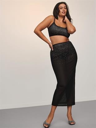 Işıltılı Bralet ve Uzun Etek Takımı