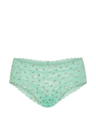 Işıltılı Dantelli Cheeky Külot