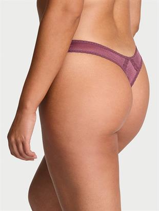 Işıltılı Dantelli Tanga