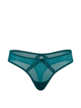 Işıltılı Dantelli Tanga