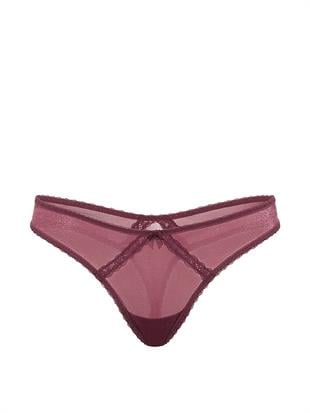 Işıltılı Dantelli Tanga