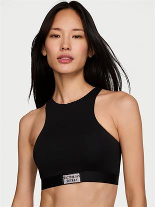 Işıltılı Detaylı Desteksiz Halter Yaka Bralet