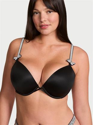 Işıltılı Fiyonk Detaylı Push-Up Sütyen