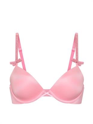 Işıltılı Fiyonk Detaylı Push-Up Sütyen