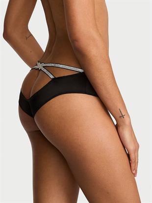 Işıltılı Fiyonklu Arkası Açık Cheeky Külot
