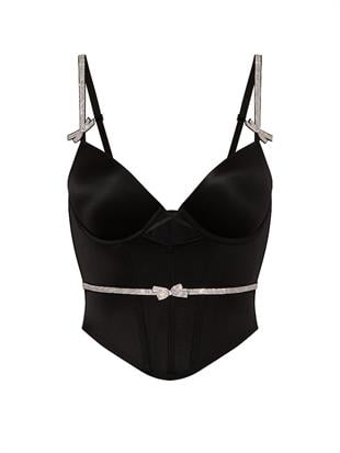 Işıltılı Fiyonklu Push-Up Büstiyer
