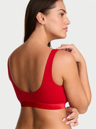 Işıltılı Hafif Dolgu Destekli Yuvarlak Yakalı Bralet