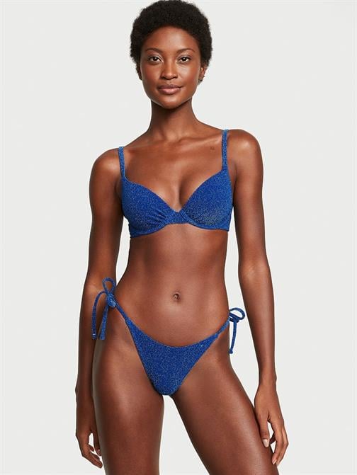 Işıltılı Icon Push-Up Bikini Üstü